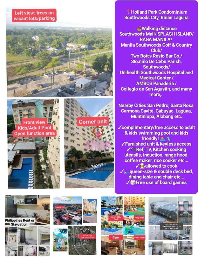 Budget Accommodation Holland Park Condominium Southwoods Binan Laguna Jalang Exteriör bild